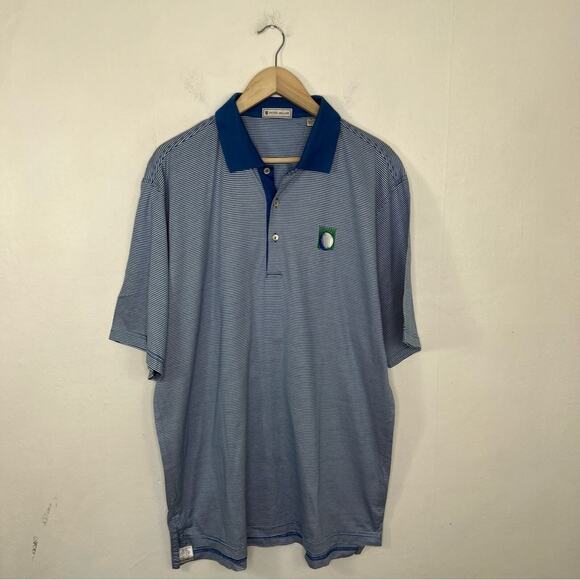 Lot of 2 Peter Millar Polo Performance Striped Golf Shirts Size Large - Picture 7 of 12